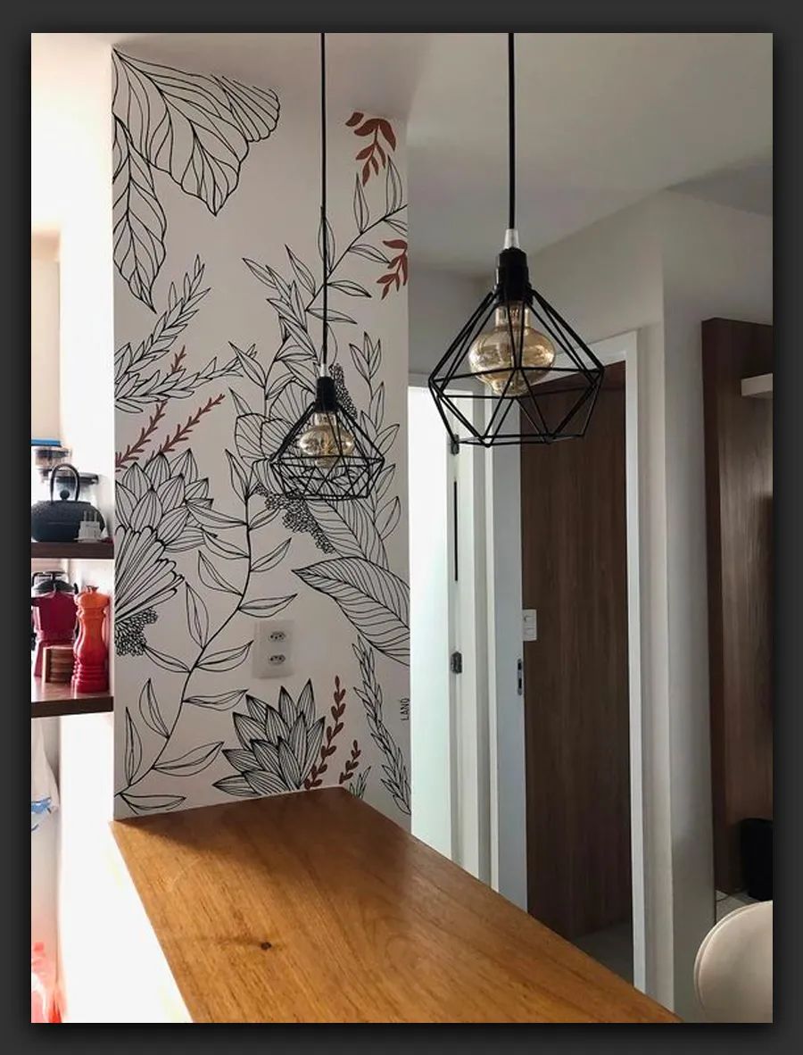 凹凸不平墙面用什么记号笔,墙面艺术设计作品