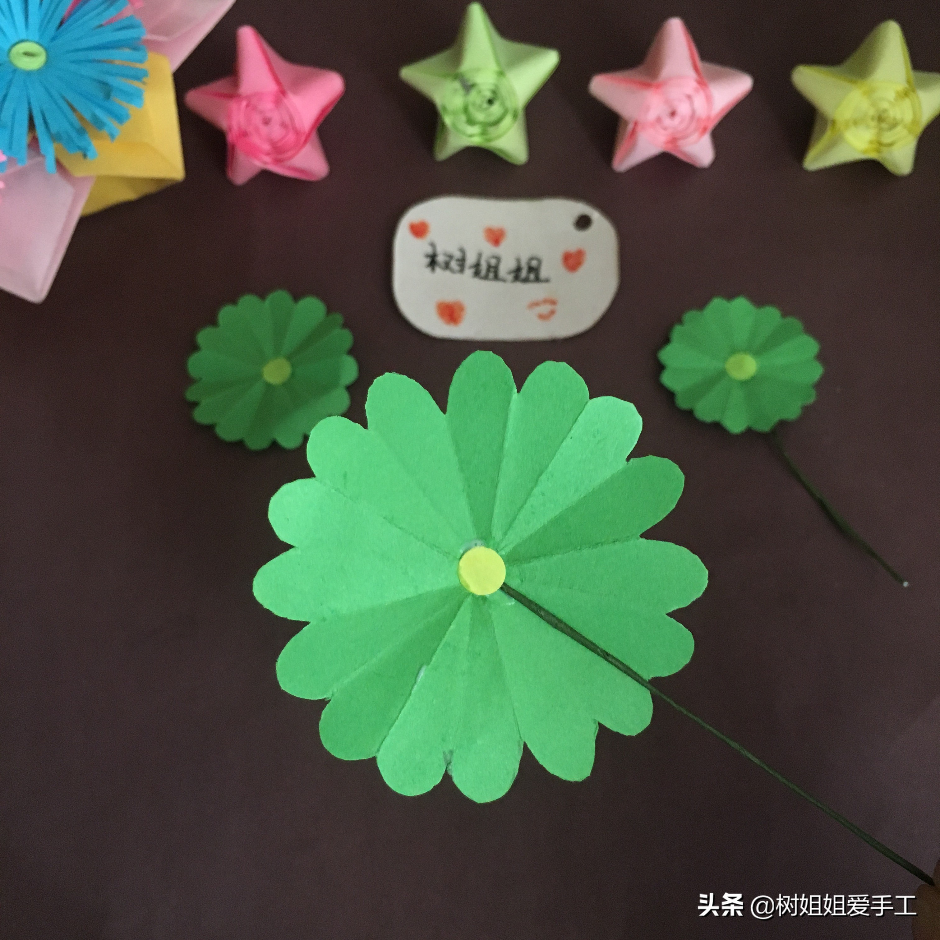 植物折纸：铜钱草盆景制作的方法（含花盆制作教程）