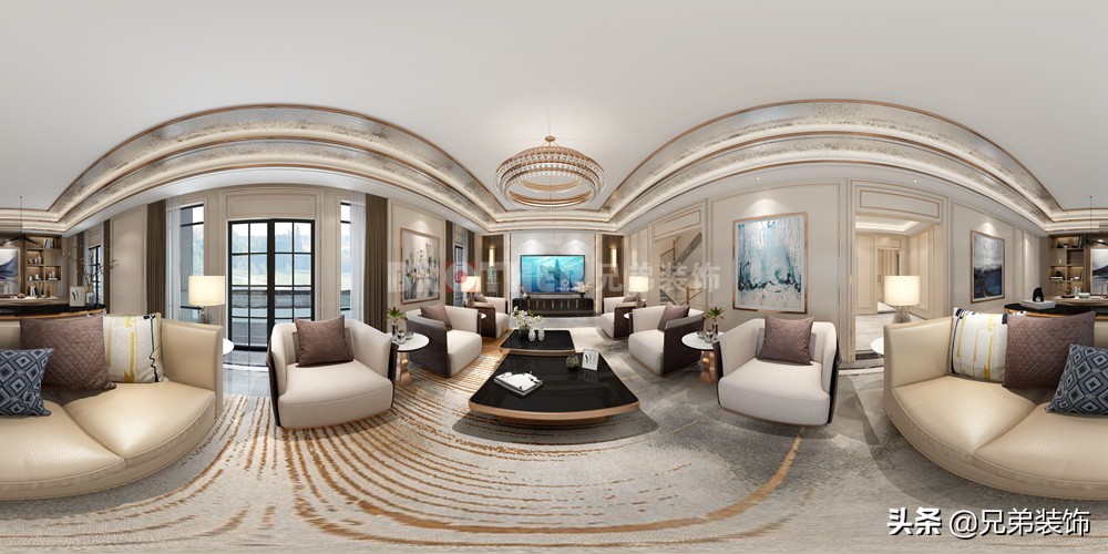 庆隆山外山一线高尔夫半山别墅,庆隆高尔夫联排别墅装修