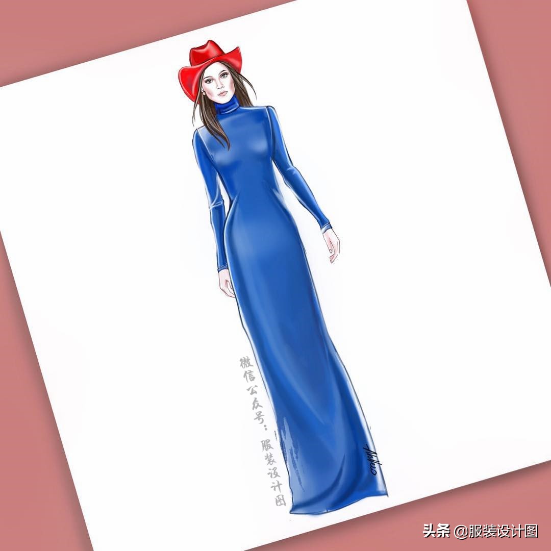 服装设计时装画教学procreate,procreate画服装设计图教程