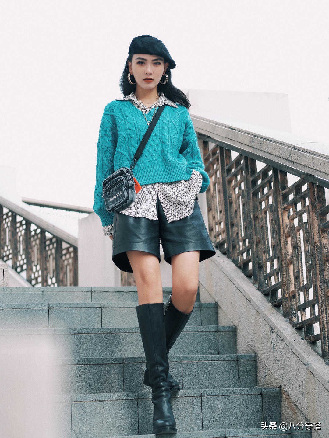 显白气质又柔软渐变慵懒风毛衣,女人穿长款毛衣怎么搭配好看