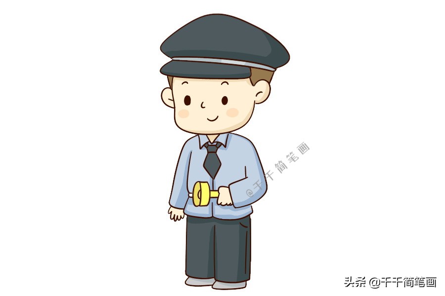 十个职业人物简笔画,q版人物女生可爱简笔画