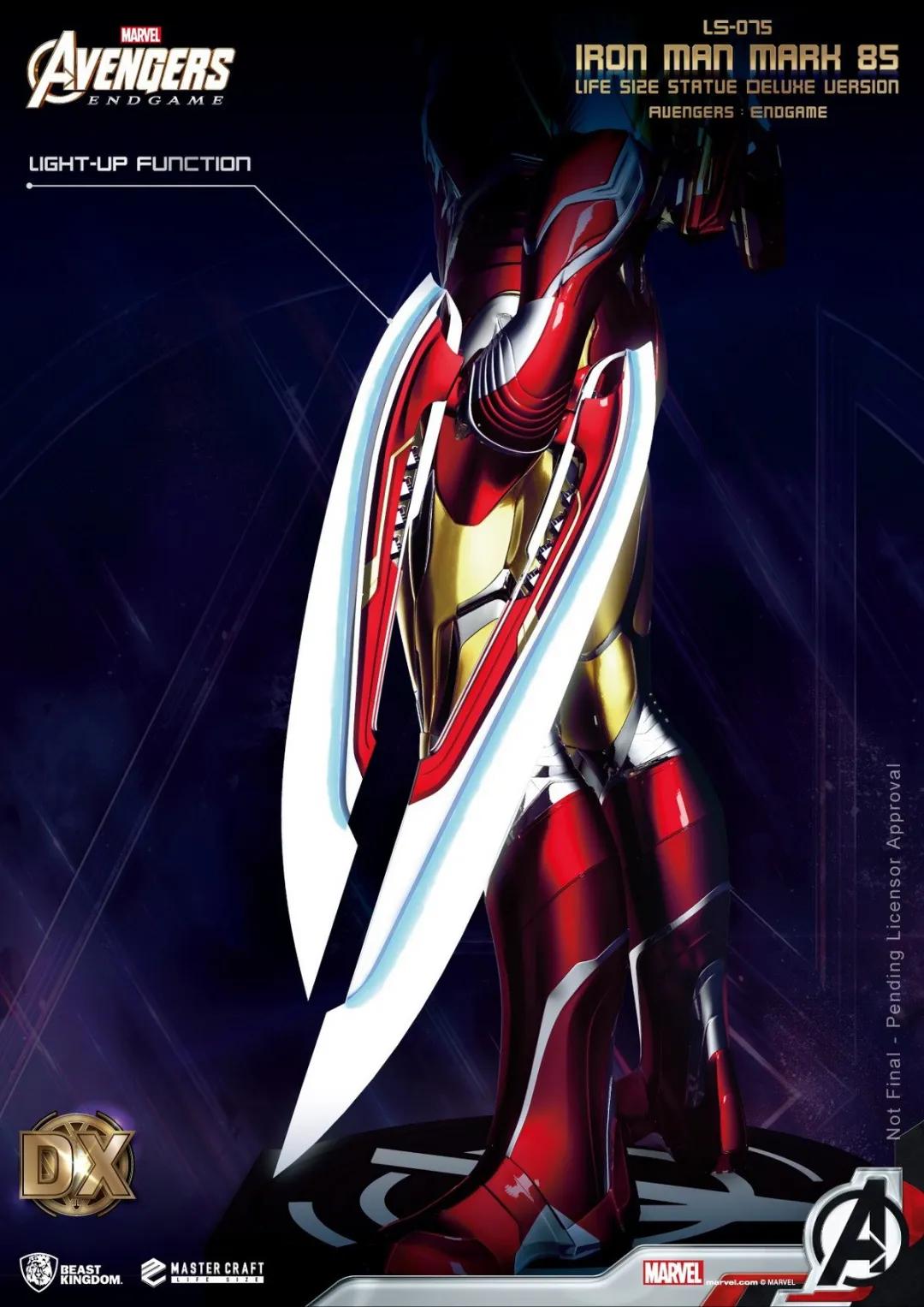 1:4钢铁侠mk6雕像,1:1钢铁侠mk5雕像