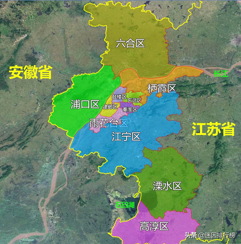 南京浦口地形图,江苏南京市地图全图高清版