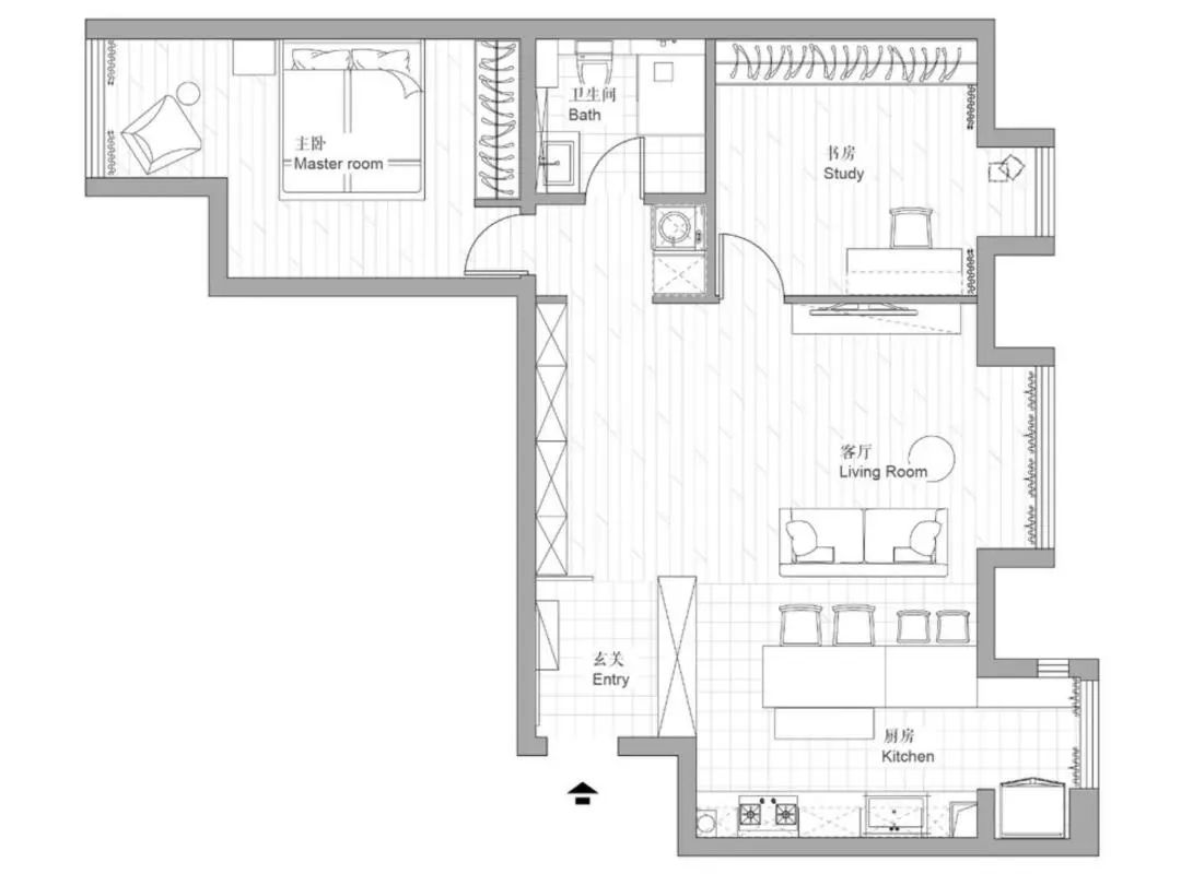 进门走廊太长又窄怎么布置,进门玄关走廊怎么设计
