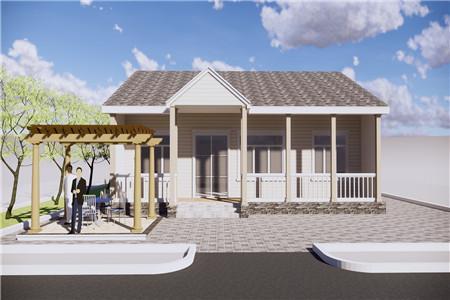 一层小别墅15万,农村最精致大气一层别墅