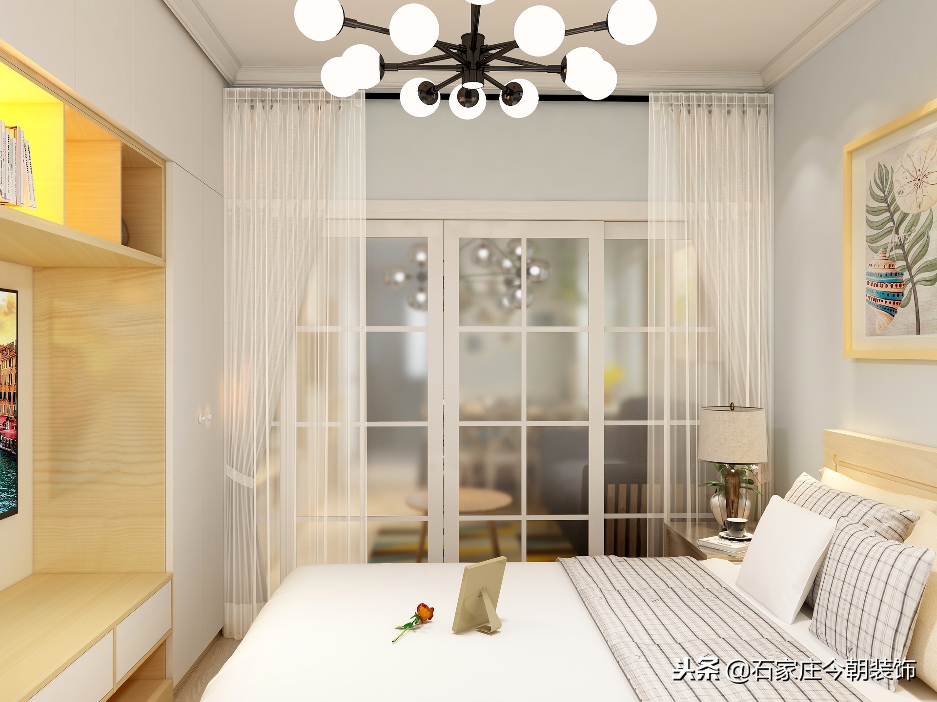 小清新北欧风格电视柜,小清新极简北欧风格