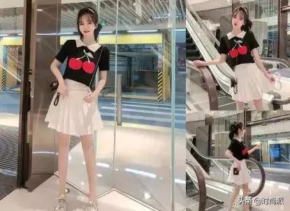 t恤半身裙夏天这样搭超时髦,适合搭配半身裙的夏季上衣