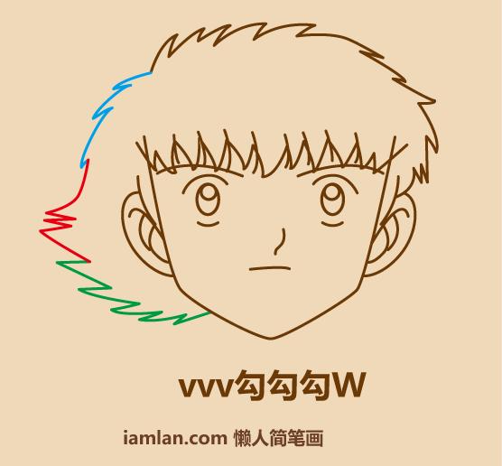 一分钟足球绘画,足球小子铅笔画图片