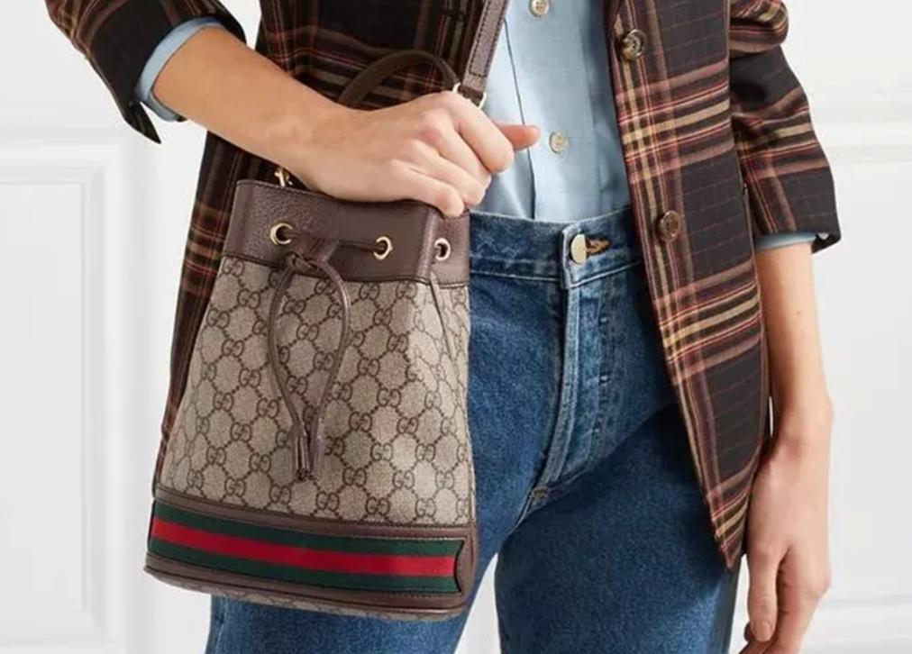gucci迷你水桶包真假鉴定,gucci鉴定虎头手拿包