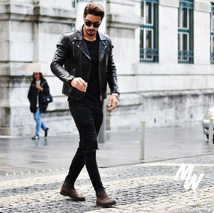 型男必备男士真皮潮流马丁靴,型男通勤靴子