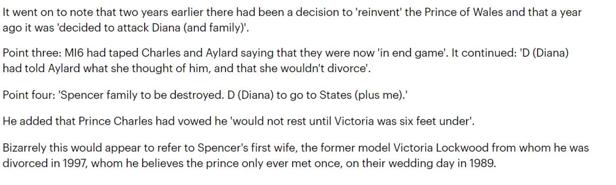 BBC丑闻,戴安娜王妃死因曝光