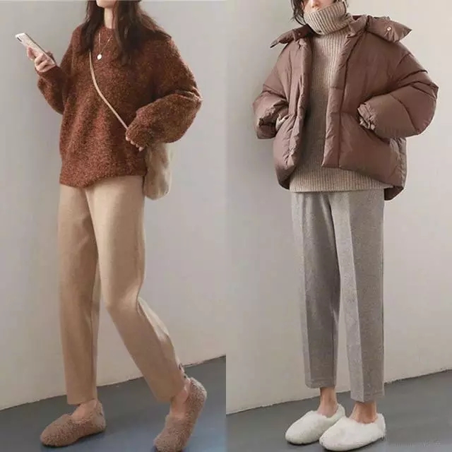 韩系冬季甜美气质穿搭,搭配参考韩系十足的温暖冬季穿搭