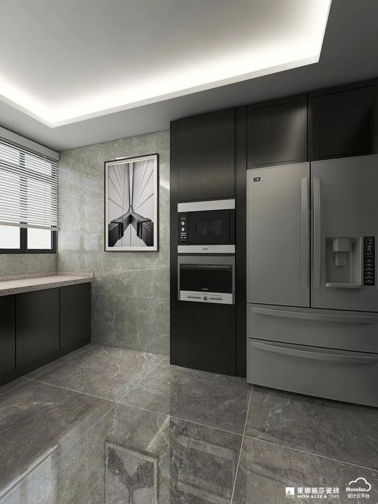 装修分享|用陶瓷大板打造高级灰的家,美腻了
