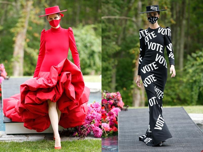 上下2022春夏时装秀,春夏时装周模特展示服装