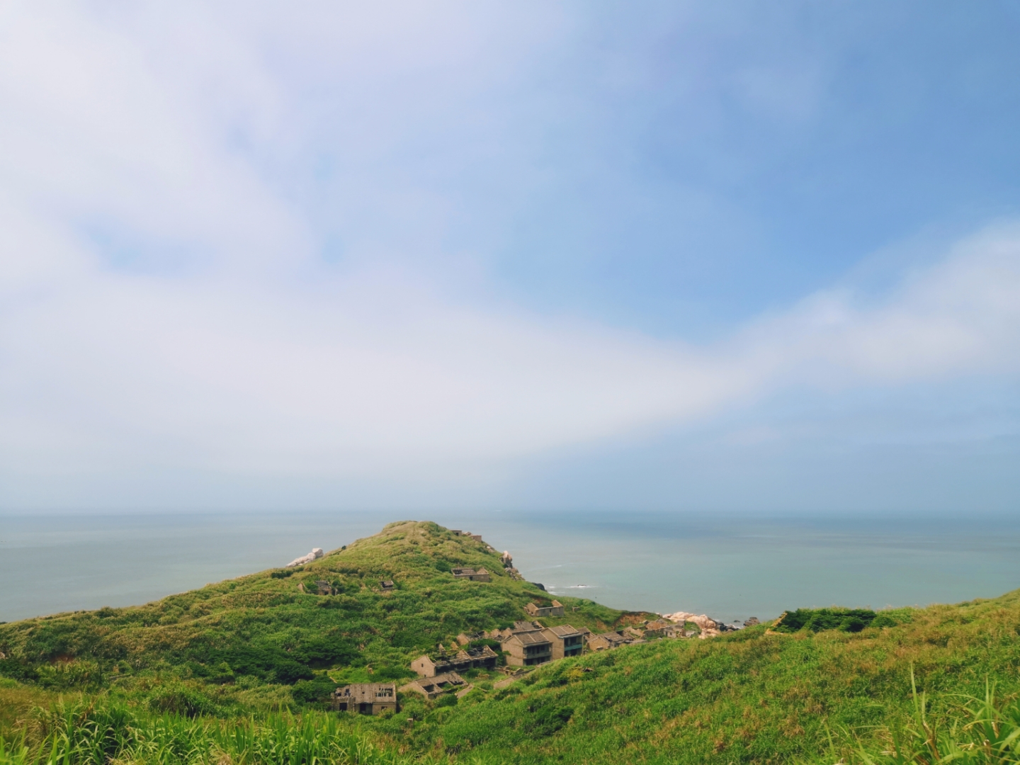 夕阳下美丽的东极岛,东极岛岛屿