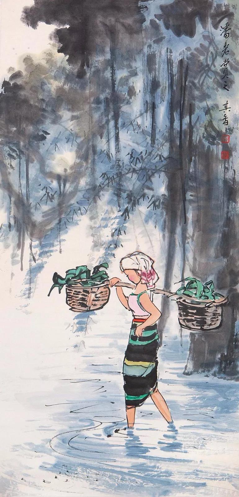 水墨画夜景欣赏,画夜景最好的中国画