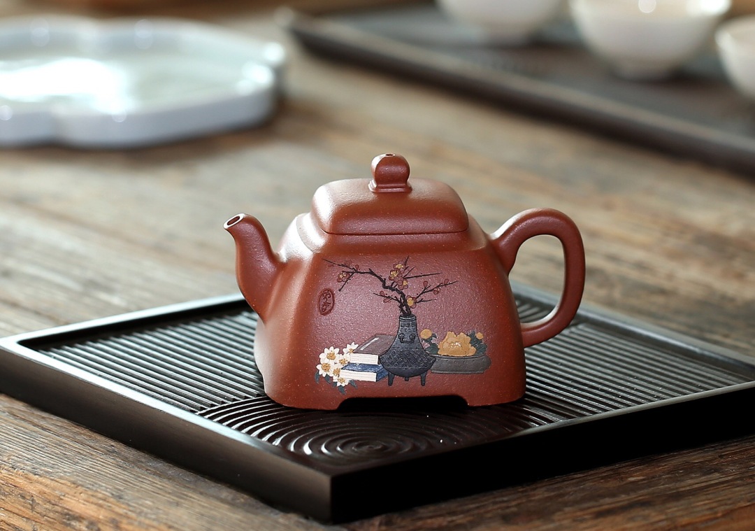 全手工紫砂壶方器鉴别,紫砂壶花器贵还是方器贵