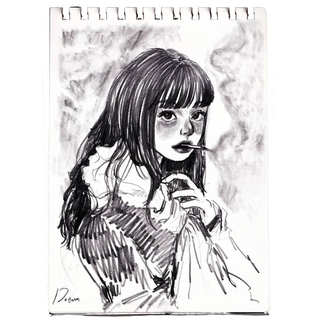 一支铅笔画素描风景,一支铅笔画出来的画