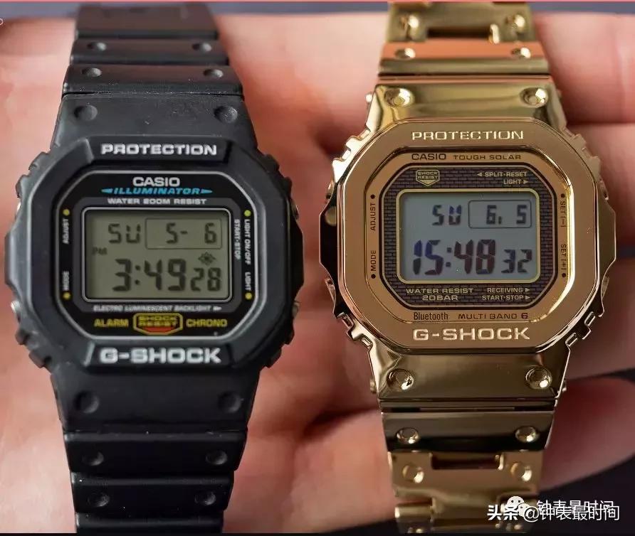 卡西欧手表g-shock黑武士黑金搭配,卡西欧高级感g-shock手表