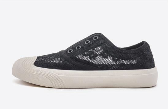 春款透气蕾丝懒人鞋,蕾丝亚麻懒人鞋