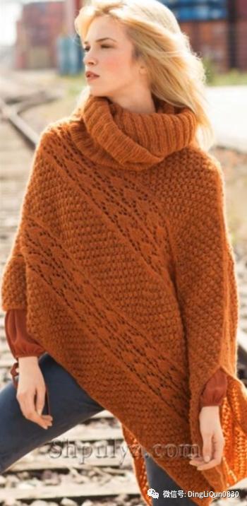 高档蕾丝钩花斗篷披肩防晒衣,针织披肩花样图片大全