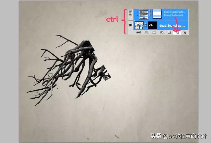 ps怎么把玫瑰变成金黄色,ps蝴蝶和鲜花合成