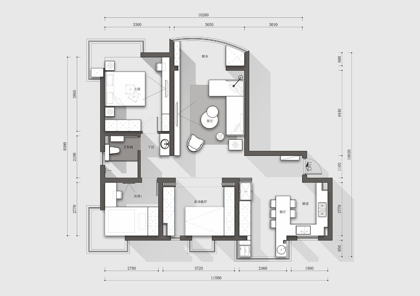 装修多功能隐形房间,可开可合多功能房