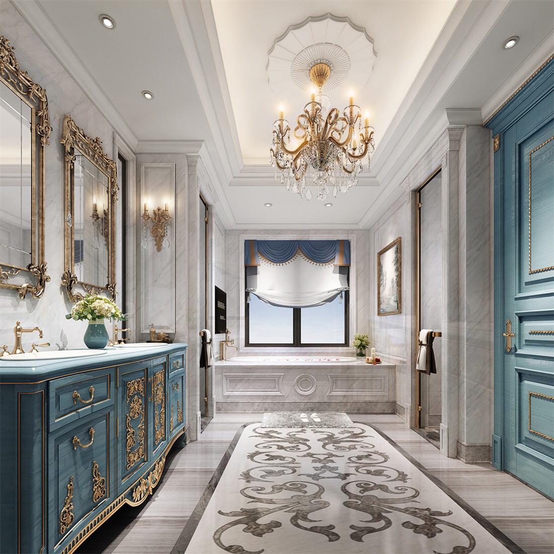 蹲便卫生间设计装修效果图大全,80平方两室一厅卫生间设计效果图