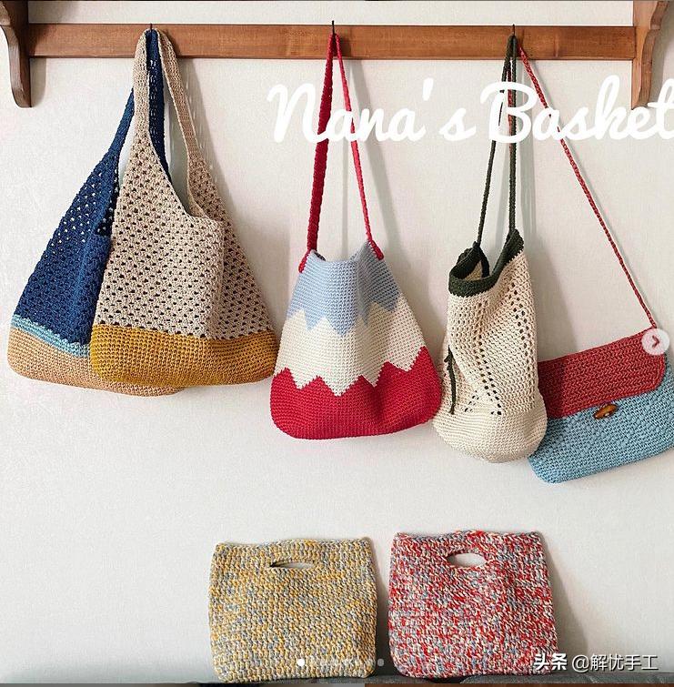 简单漂亮的小包包钩针教程,韩国钩针钩桌布花样教程