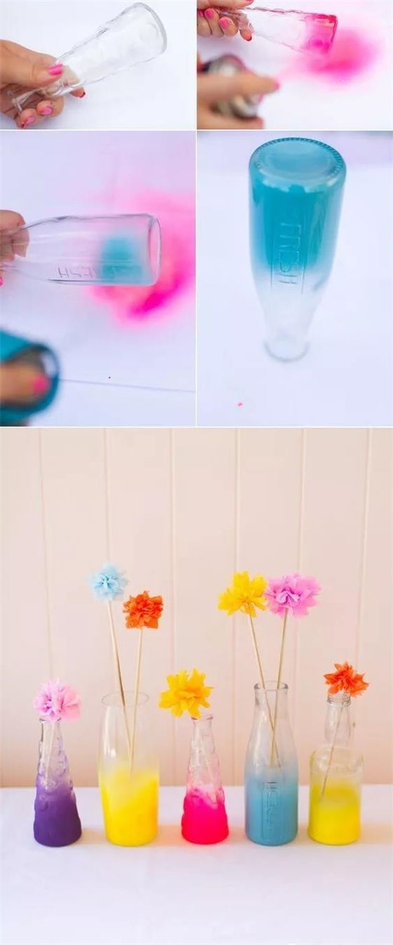 玻璃瓶改造简单又好看的装饰品,客厅玻璃瓶改造图片