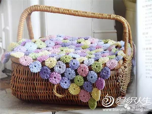 不用钩针怎么编泡芙花,不用钩针做毛线泡芙