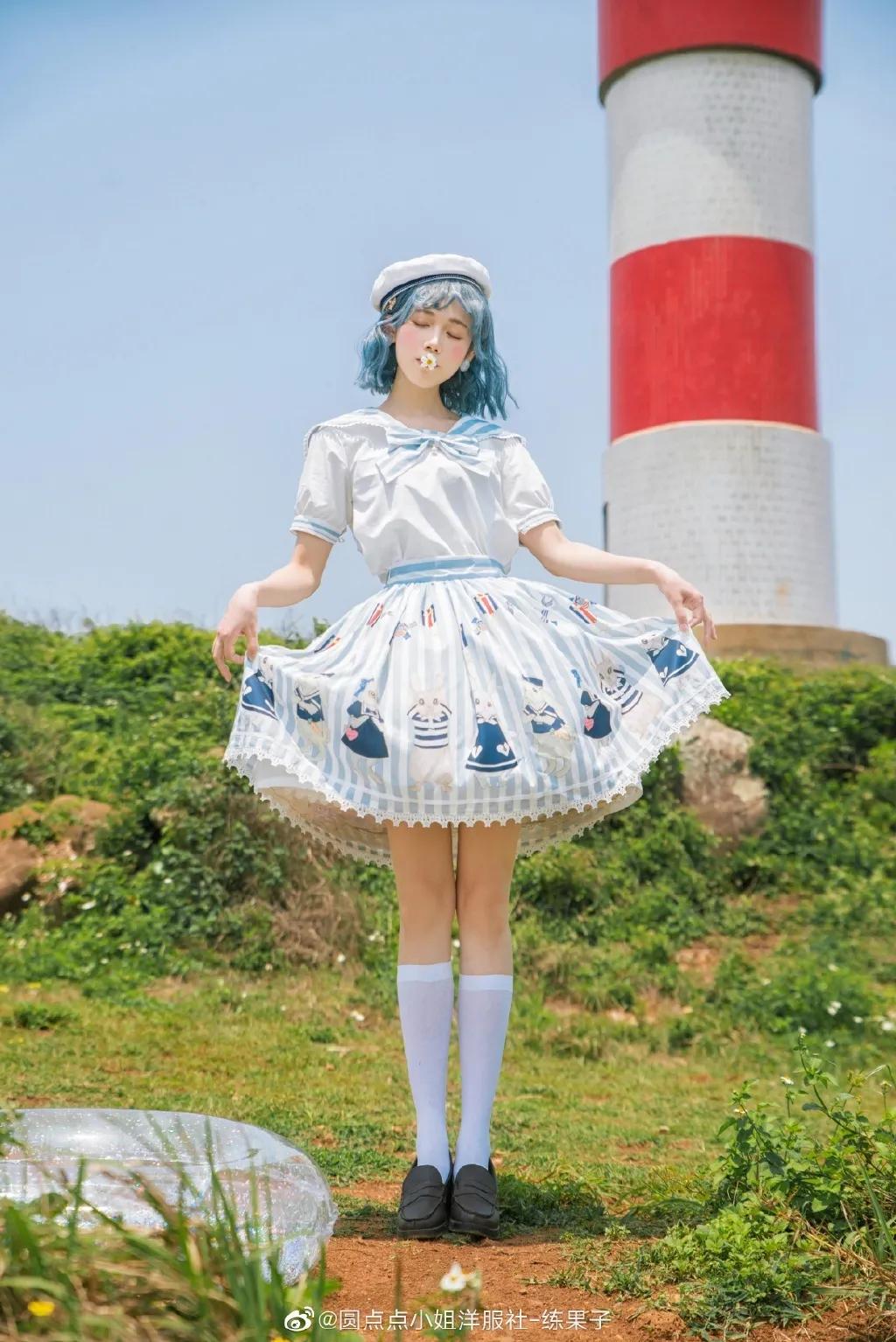 海军风lolita正版,lolita海军风穿搭