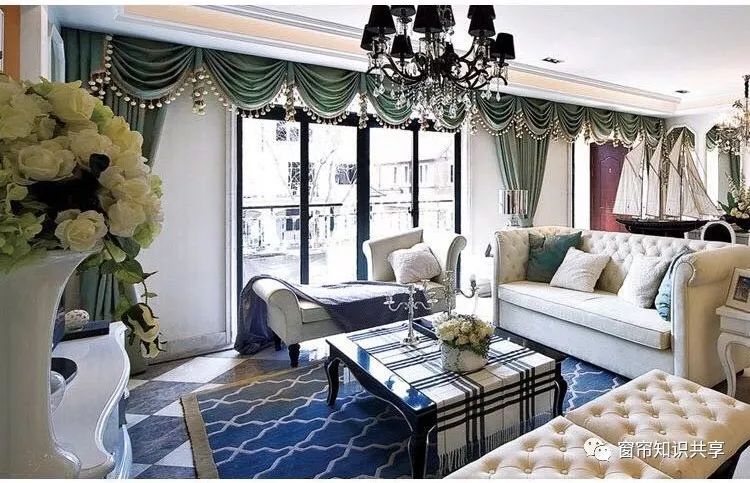 窗帘连体水波帘头制作视频,欧式风格窗帘平板水波帘头