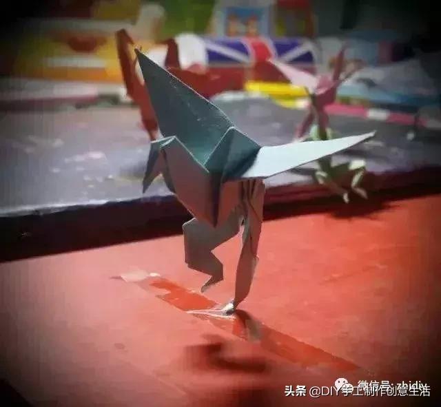 用千纸鹤糖纸做千纸鹤慢教程,不一样的纸鹤折纸