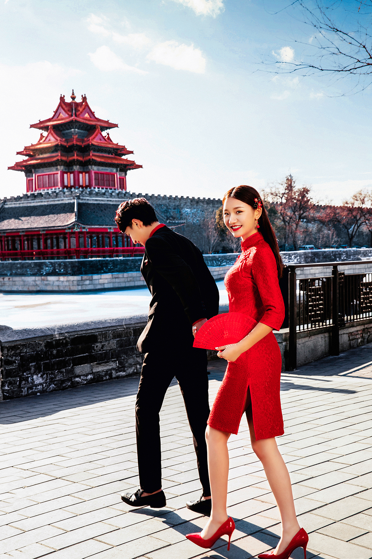 室外拍摄婚纱摄影攻略,北京角楼和鼓楼哪个拍婚纱照好呢