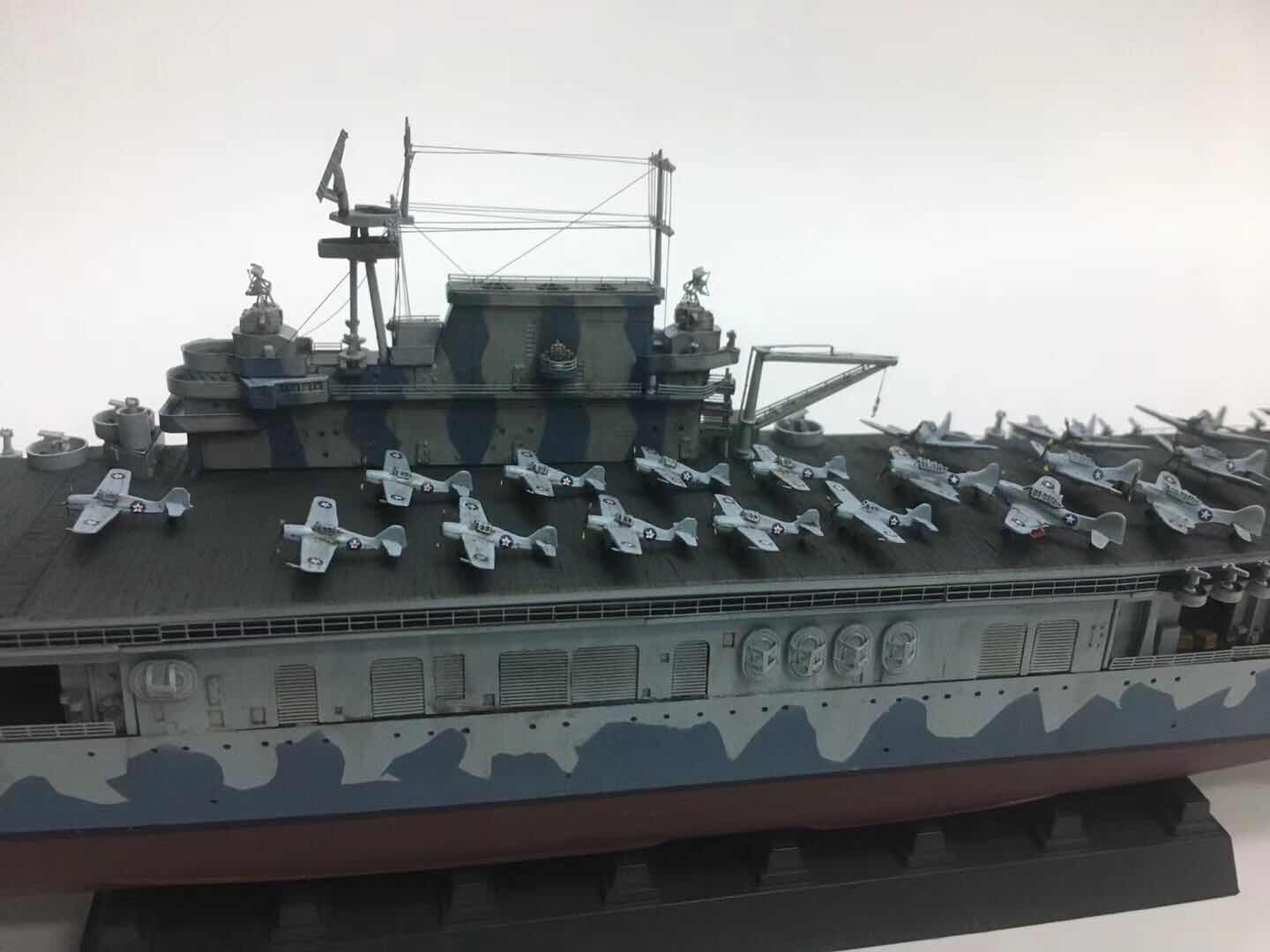 美军航空母舰f18大黄蜂,小号手大黄蜂号航母拼装模型