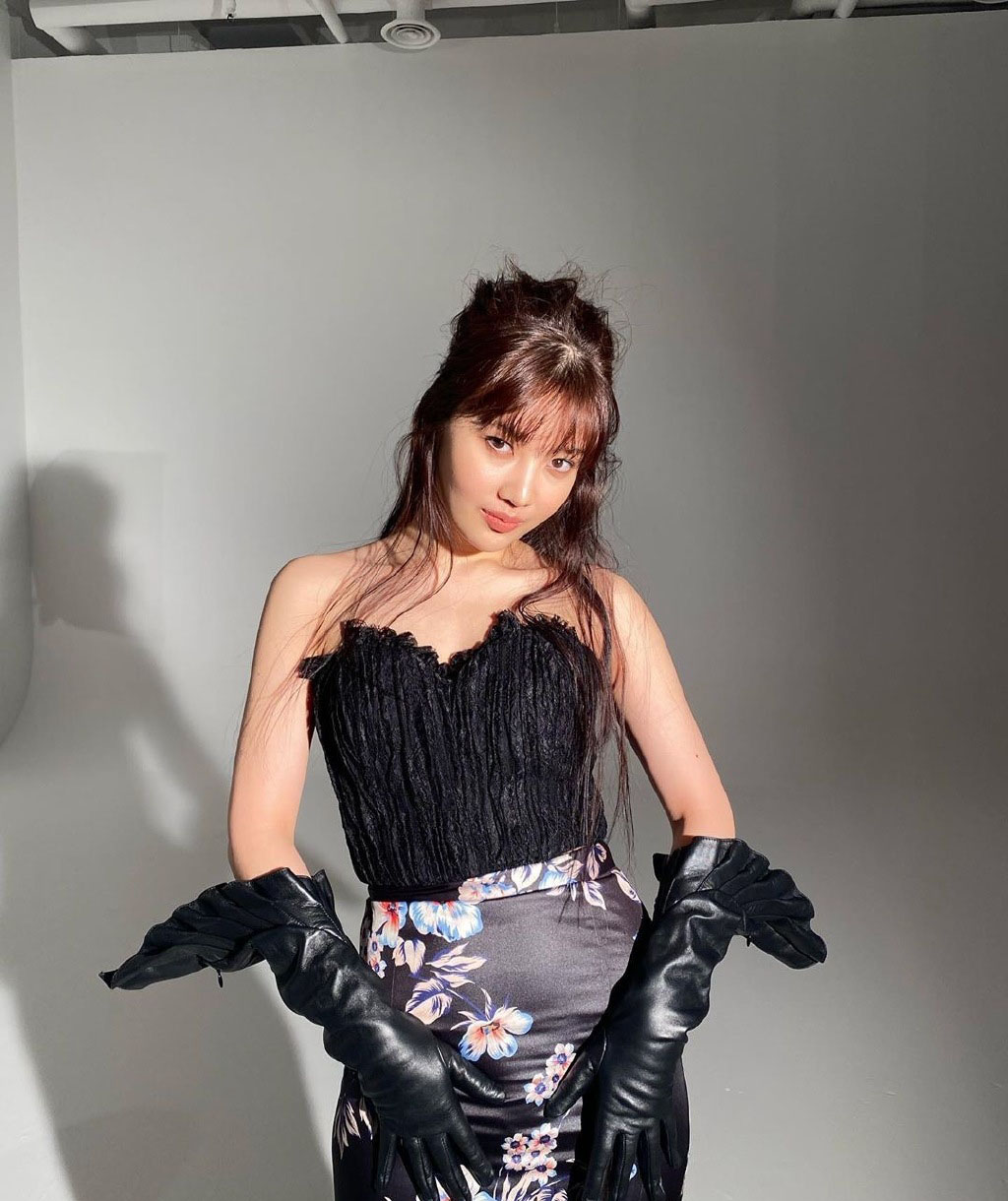 朴秀荣的衬衫裙,朴秀荣碎花裙穿搭