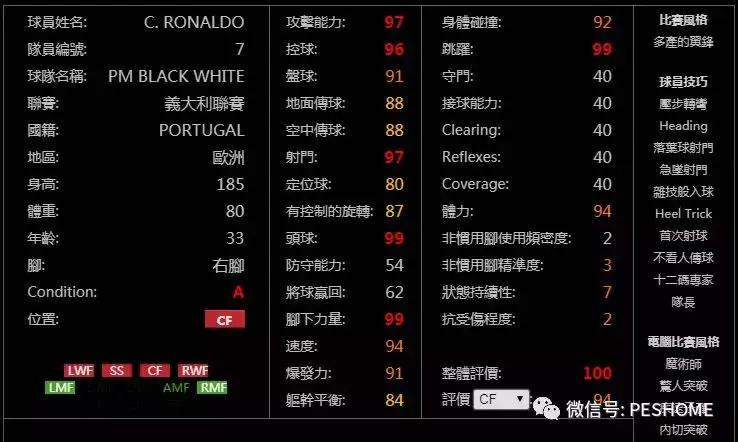 实况足球手游操作技巧黑球和紫球,实况足球手游数据库