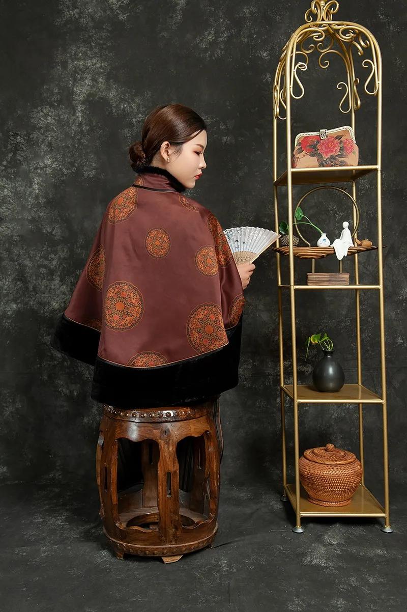 旗袍东方女人的古典美,东方美人香云纱旗袍好吗