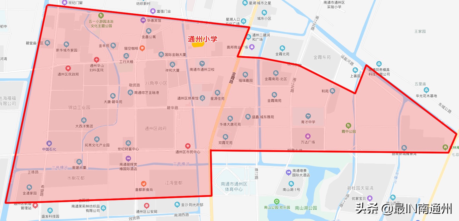 南通市通州区2024年初中施教区,南通市通州区小学划片一览表最新