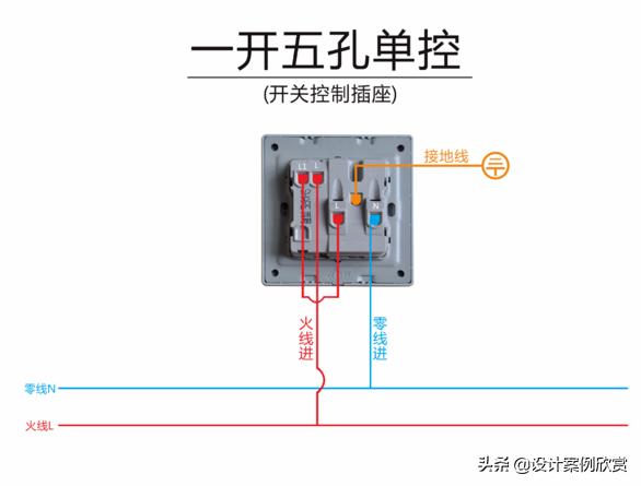 一开单控五孔与一开双控五孔区别,一开五孔双控开关单控接法图片