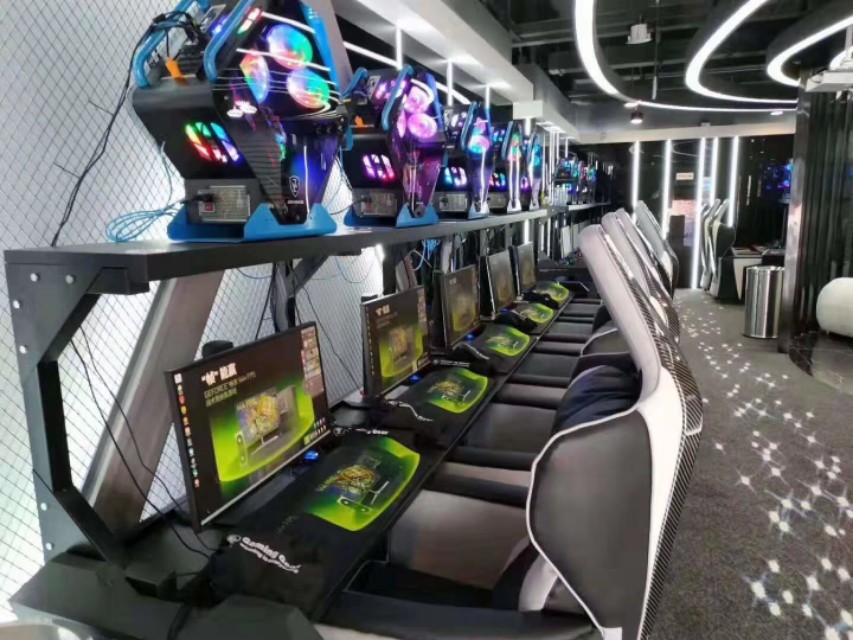 震升网咖家具工厂,震升网吧设计