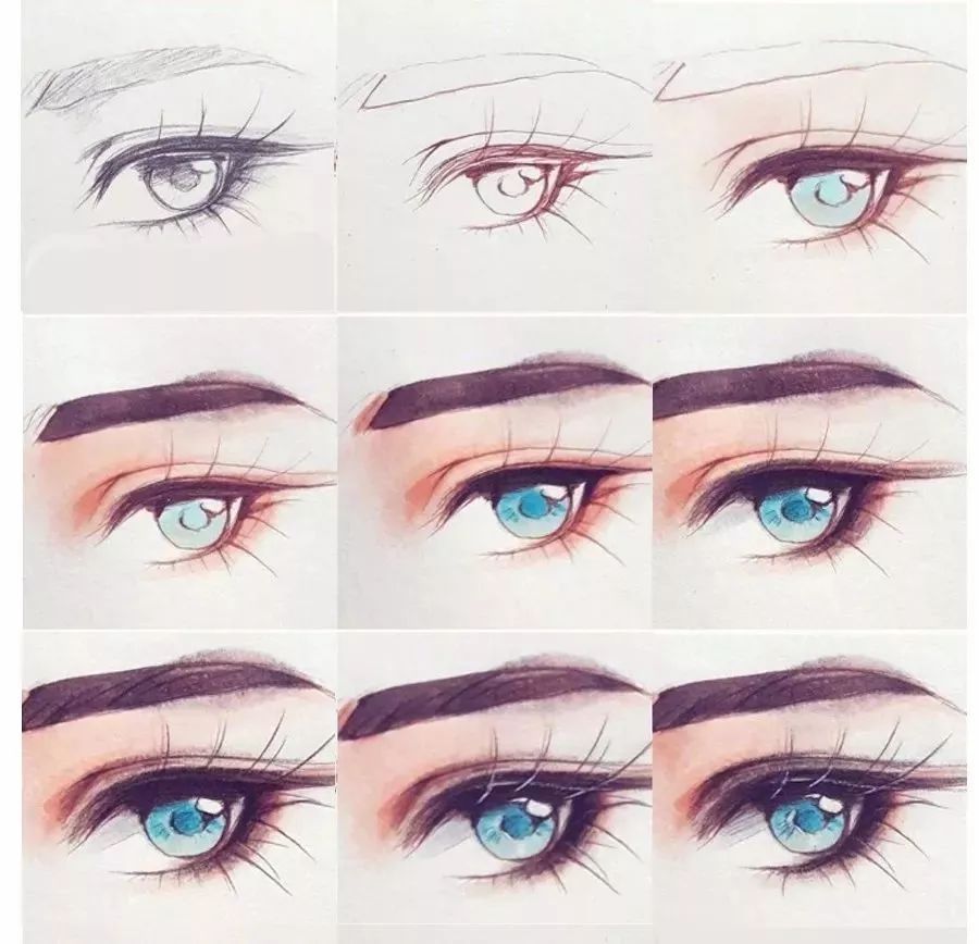 动漫人物眼睛该怎么画新手入门,怎么画动漫人物的眼睛新手教程