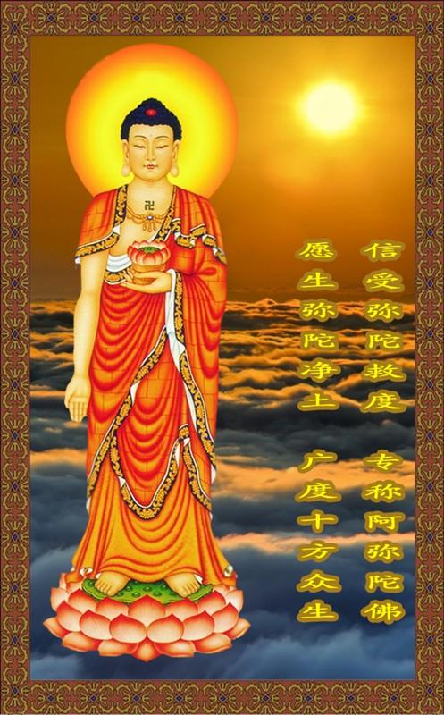 虔诚礼拜阿弥陀佛，许愿祈福，新生活好事连连，福气满满