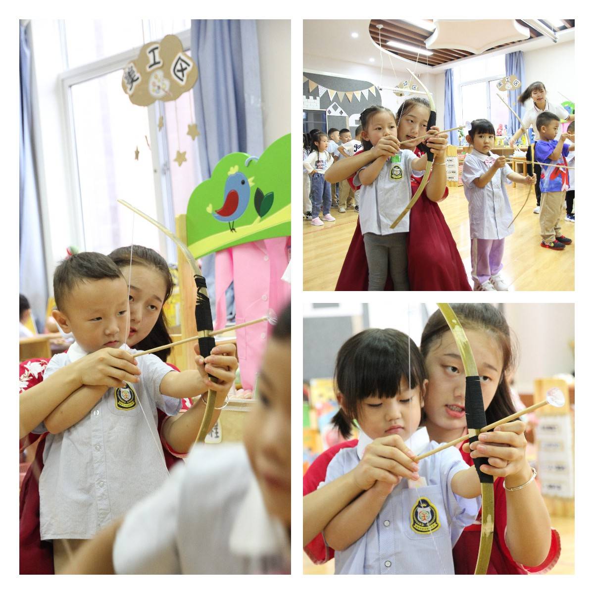 “国韵迎新·童趣古玩”西安天资贝恩幼儿园开学典礼满满国风