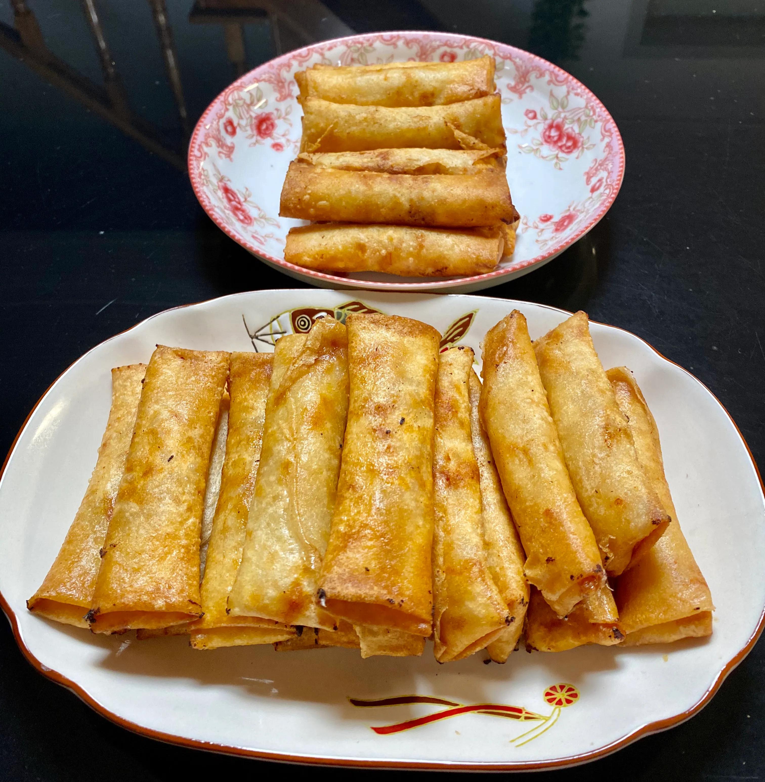 春卷皮怎么煎才酥脆,春卷这样做孩子能吃三碗饭