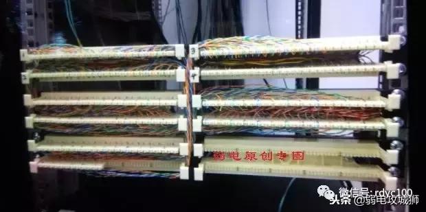 电话线机柜模块接线详细图解,程控交换机连接大对数电缆接法