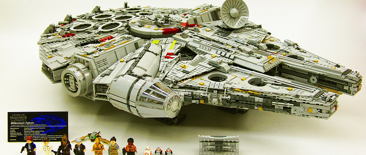 乐高千年隼10179拼装过程视频,乐高千年隼与普通版对比