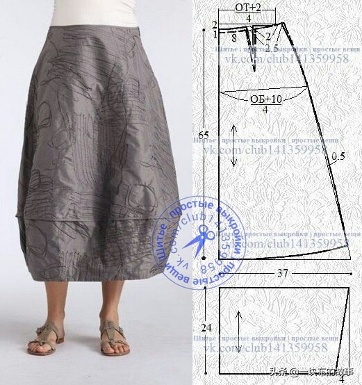 各种半身裙款式及裁剪方法,亚麻半身裙的裁剪方法